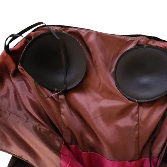 Jim Hjelm occasions Dress black  brown Burgundy Size 10 - Picture 11 of 16